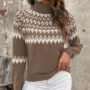 New geo pattern sweater
